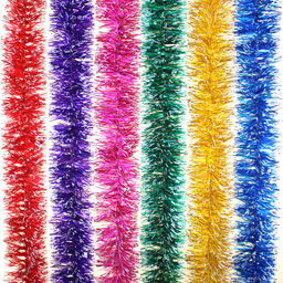 Мишура "Иней" с бел.кончиками 2м*5см (Г-226) Россия