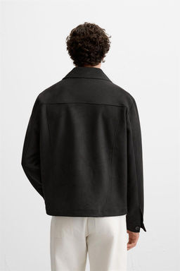 FAUX SUEDE OVERSHIRT - Zara фото 3