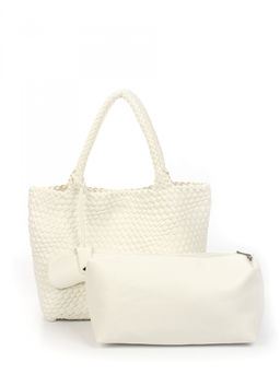 LACCOMA сумка СУ1033-А-белый эко кожа хлопок фото 4