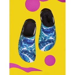 Коралловые тапочки аквашузы Синие листья - Bearwear фото 2