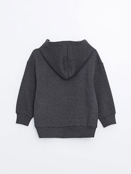 Kap??onlu K?z ?ocuk Kal?n Sweatshirt