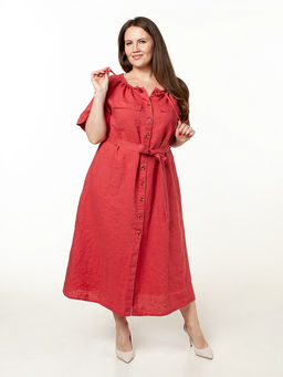 Умягченный лен 100% платье