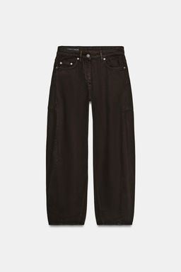 ZW COLLECTION BALLOON MID-WAIST JEANS - Zara фото 10
