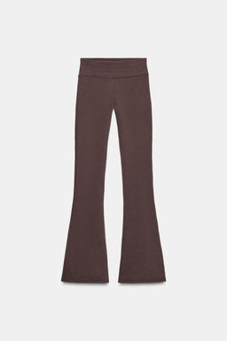 FLARE FLEECE TROUSERS - Zara фото 7
