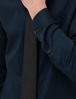 Lacivert Slim Fit Uzun Kollu Klasik G_mlek - Pierre cardin фото 14
