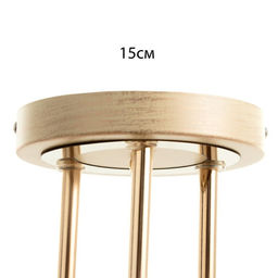 Люстра «Фрези» 3хЕ27 40 Вт золото 54×54×28 см BayerLux