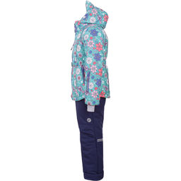 RODOS Утеплённый костюм для девочки зима М-191 (Цветы) Зелёный
