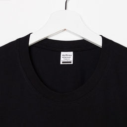 Футболка мужская, чёрная, размер 48