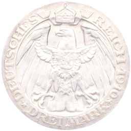 Монета 3 марки 1910 года A Германия (Пруссия) Берлинский университет