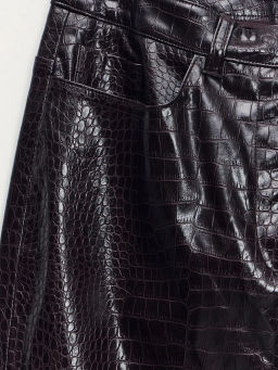 Прямые брюки из искусственной кожи / Zarina