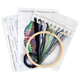 Набор для вышивания PANNA Живая картина JK-2256 Бабочка. Эрцгерцог 13 х 13 см