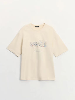 Футболка с принтом из 100% хлопка ZR2605043403-61 / Zarina