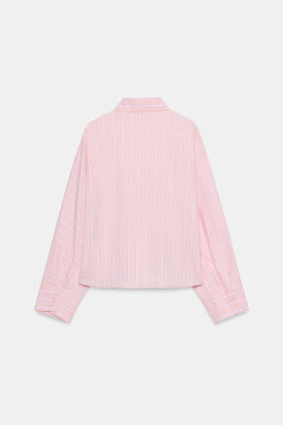 CAMISA RAYAS SISA ANCHA / Rosa / Blanco