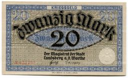 20 марок 1922 года Германия  Нотгельд (Ландсберг)