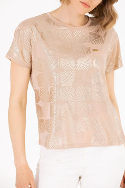 U. S. Polo Assn Женская разноцветная футболка с круглым вырезом - U.s. polo assn фото 6