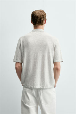 POLO PUNTO C??AMO - ALGOD?N / Gris vigor?