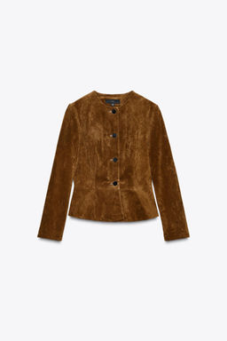 100% LEATHER JACKET - Zara фото 7