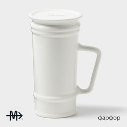 Кружка Magistro OliveQueen, 750 мл, 131018.5 см, фарфор, белая  фото 2