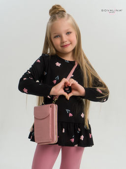 Костюм Алиса тюльпаны на черном-сухая роза - Sovalina фото 9