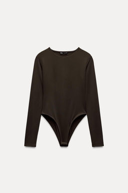 LONG SLEEVE POLYAMIDE BODYSUIT - Zara фото 19