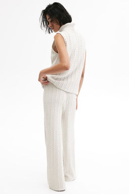 Pantalon en punto trenzado - H&m фото 2