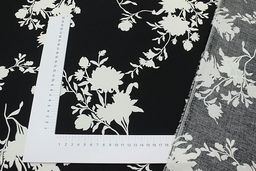 Перкаль Премиум (Digital) Эвридика цв.черный, ш.1.45м, хлопок-100%, 95гр/м.кв - Купава фото 4