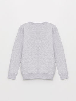 Bisiklet Yaka Sonic Bask?l? Uzun Kollu Erkek ?ocuk Sweatshirt - Waikiki фото 2
