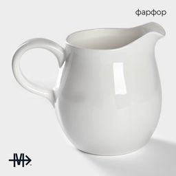 Кувшин Magistro «Бланш», 600 мл, фарфор, белый