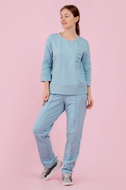 Брюки трикотажные голубые - Odis фото 2