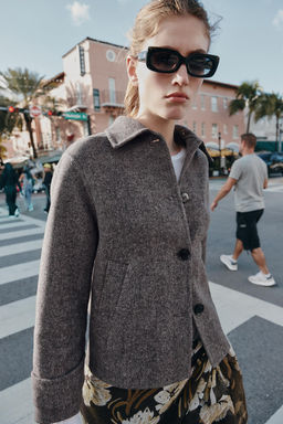 SHORT WOOL COAT - Zara фото 23