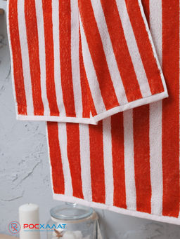 Полотенце махровое пестротканое жаккардовое полоса 7194(2) 45х90