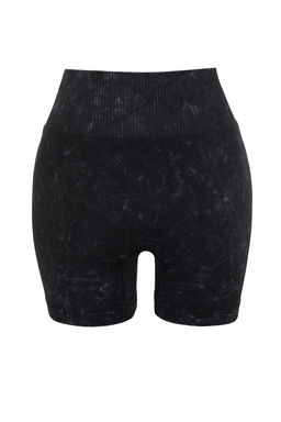 TRENDYOLMILLA Siyah Seamless/Dikissiz Y?kamal? Orme Spor Sort/K?sa Tayt THMSS23TY00034  фото 11