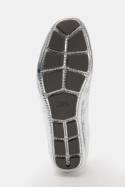 BAILARINA DEPORTIVA PIEL METALIZADA / Plata