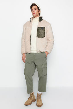 TRENDYOL MAN Siyah Regular Fit Etiket Detayl? Welsoft Pelus K?sl?k Mont TMNAW24MO00007 - Trendyolmilla фото 14