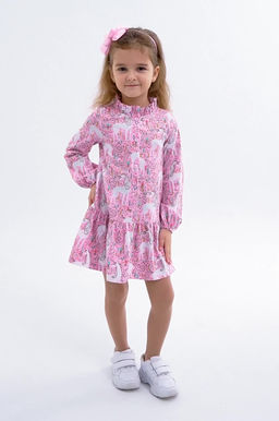 Хлопковое платье для девочки Happyfox