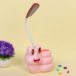 Цена за 2 шт. Настольная лампа "Sweet - Улиточка" 30*12*7 см LED с подстаканником, USB 0.6-3W, Розовый