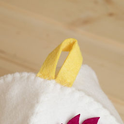 Шапка для бани детская с аппликацией Дракончик, лавандовый - Simaland фото 3