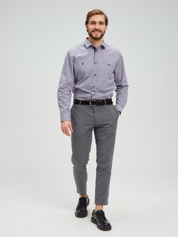 Сорочка мужская длинный рукав GREG S375/231/182/ZN/1p  фото 9