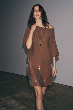 SEQUIN MINI SKIRT