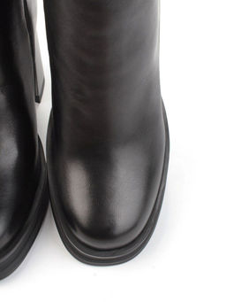 02-B6233-6051-3BM-1 BLACK Сапоги зимние женские (натуральная кожа, натуральный мех) - Фабричный китай фото 10