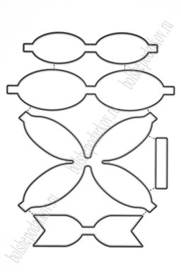 Форма для вырубки "Заготовка для бантика" 14,5*11,3 см (SF-7793) №20