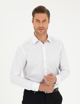 Beyaz Regular Fit Arm_rl_ Uzun Kollu G_mlek