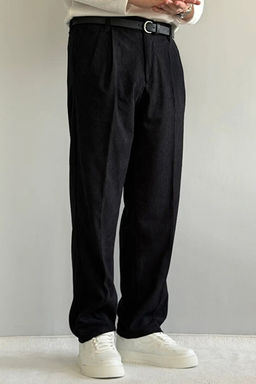 Siyah Erkek Baggy Kadife Pantolon TMNAW26PL00022