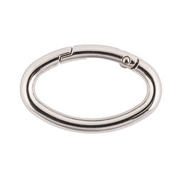 Фурнитура сумочная металл Gamma GH-339 Карабин овал 39х47 мм 10 шт. №04 под никель