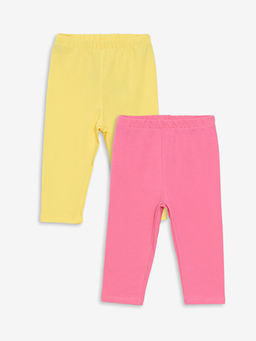 Beli Lastikli K?z Bebek Basic Tayt 2li