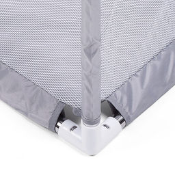 Манеж детский прямоугольный с баскетбольным кольцом и воротами (120*180*60) цвет серый