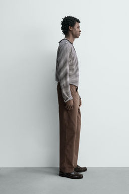 JEANS STRAIGHT FIT LAVADO / Marr?n / Topo - Zara фото 4