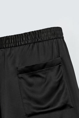 RELAXED FIT SATIN BERMUDA SHORTS - Zara фото 20