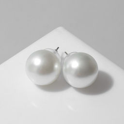 Серьги с жемчугом Невеста бусины d=1,5, цвет белый