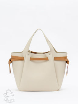 Сумка женская кожаная 52982OS off white Polina&Eiterou в Новосибирске  фото 3